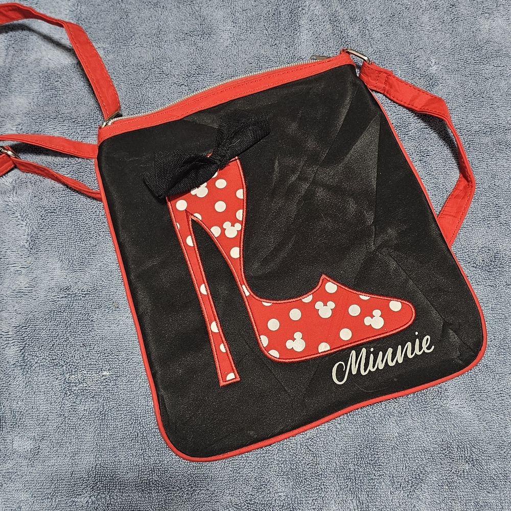 Minnie Mouse Disney Parks Red Heel Minnie Shoulder Bag